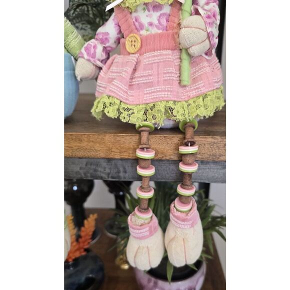 Pier 1 Mr & Mrs Peter Cottontail Easter Bunny Rabbit Shelf Sitter Plush Pier One - Picture 5 of 10